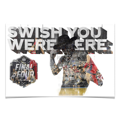 Florida Atlantic Owls - Swish You Were Here Double Exposure - College Wall Art #Poster