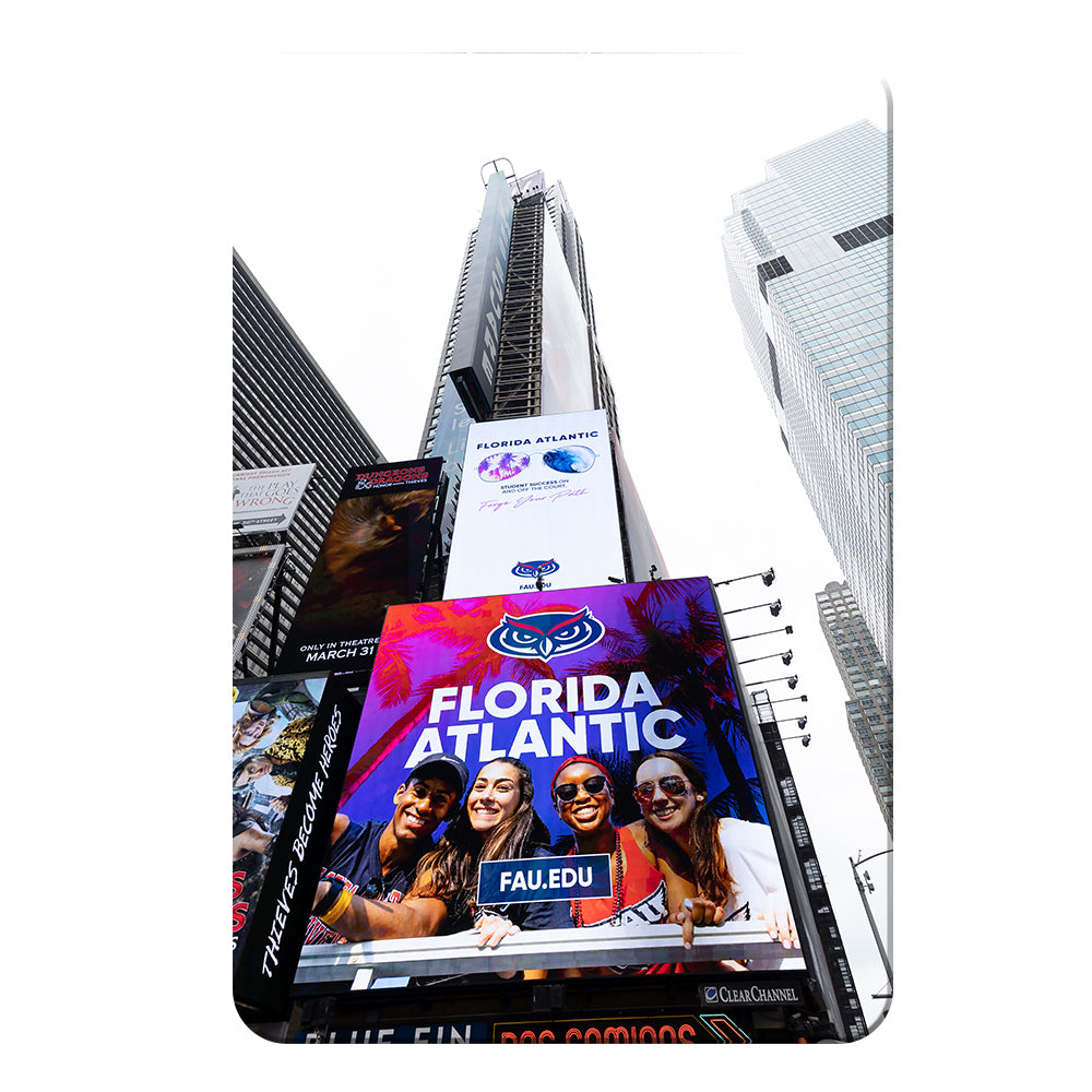 Florida Atlantic Owls - Florida Atlantic on Broadway - College Wall Art #Canvas