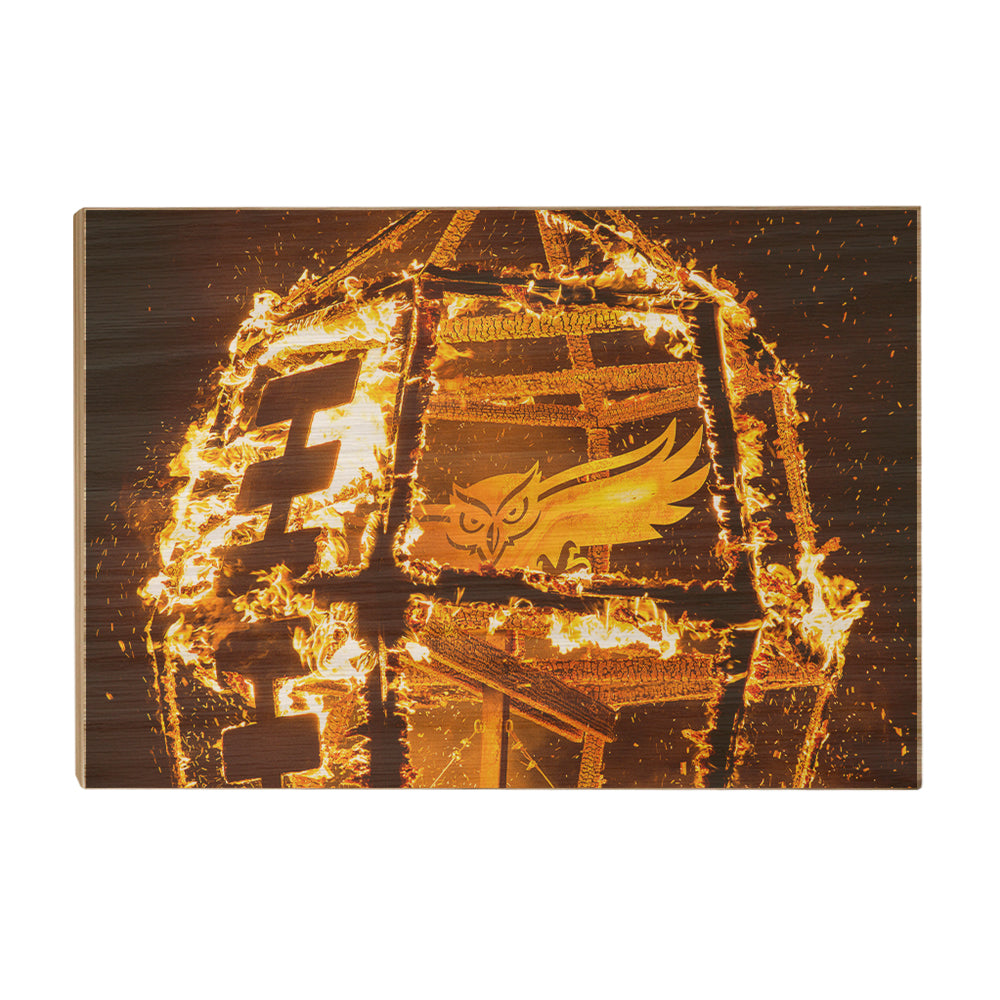 Florida Atlantic Owls - Owls Bonfire - College Wall Art #Canvas