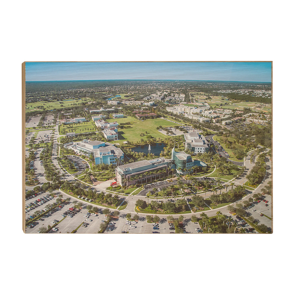 Florida Atlantic Owls - Florida Atlantic Aerial - College Wall Art #Canvas