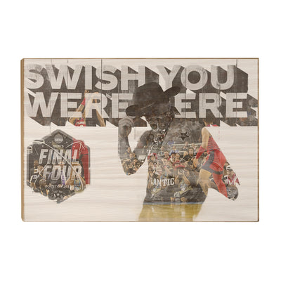 Florida Atlantic Owls - Swish You Were Here Double Exposure - College Wall Art #Wood