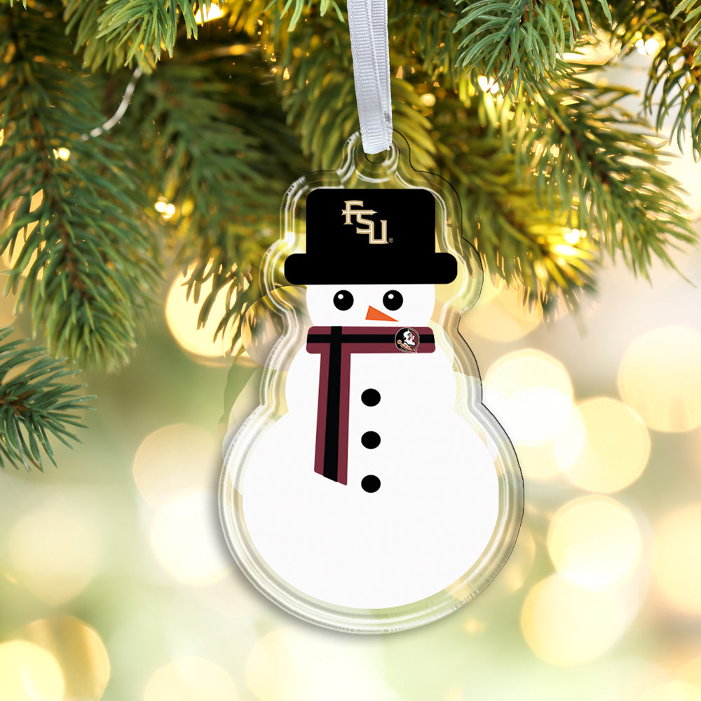 Florida State Seminoles - FSU Snowman Double-Sided Ornament