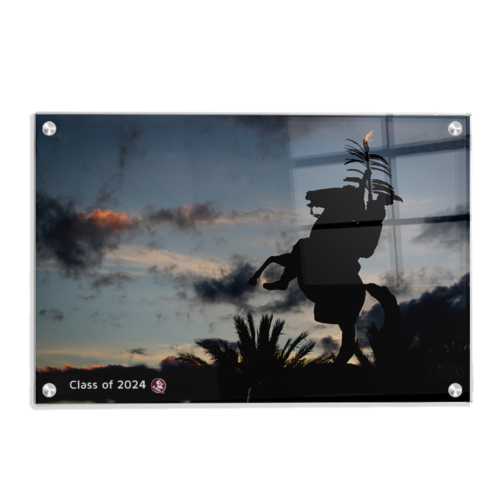 Florida State Seminoles - Seminole Silhouette Class of 2024 - College Wall Art #Canvas