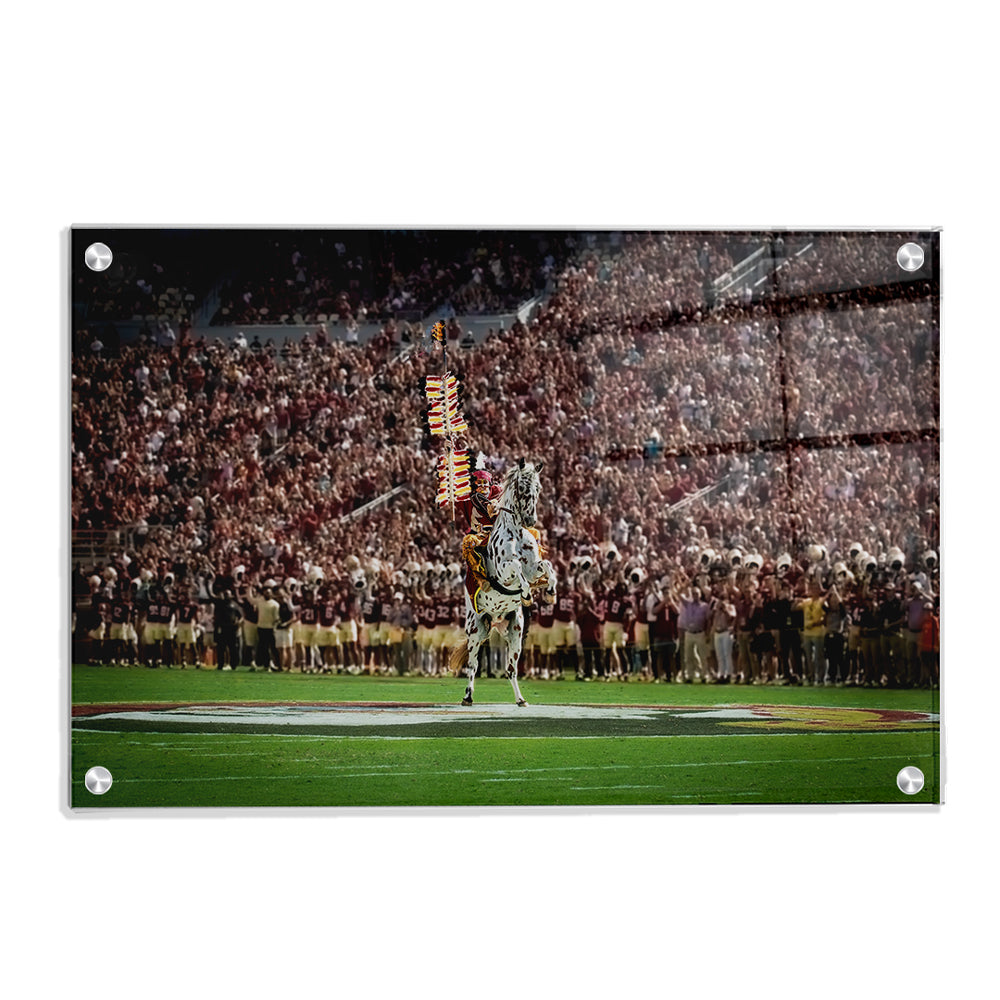 Florida State Seminoles - Chief Osceola Boom! - College Wall Art #Canvas