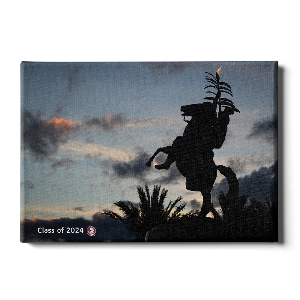 Florida State Seminoles - Seminole Silhouette Class of 2024 - College Wall Art #Canvas