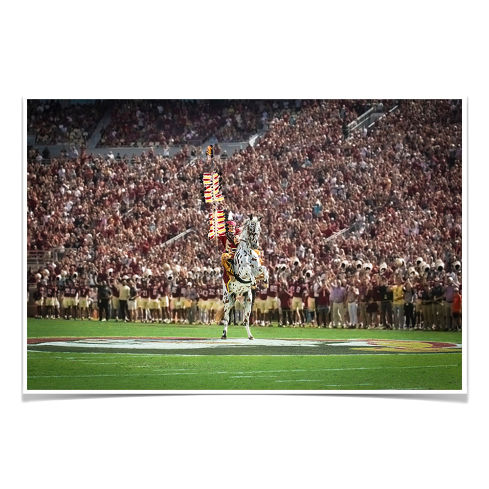 Florida State Seminoles - Chief Osceola Boom! - College Wall Art #Canvas