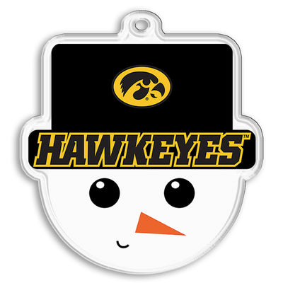 Iowa Hawkeyes - Iowa Hawkeyes Snowman Head Ornament