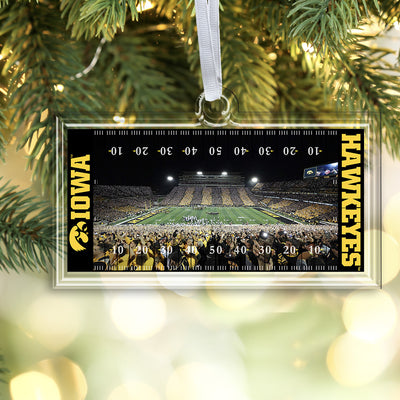 Iowa Hawkeyes - The Epic Hawkeye Wave Ornament & Bag Tag