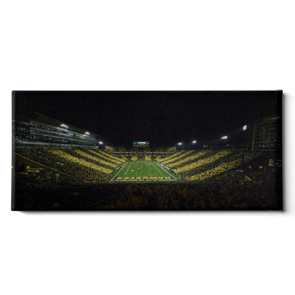 Iowa Hawkeyes - Hawkeyes Stripe Out Panoramic - College Wall Art #Canvas