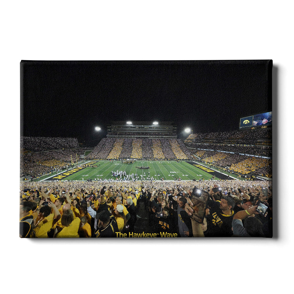 Iowa Hawkeyes - The Epic Hawkeye Wave - College Wall Art #Canvas