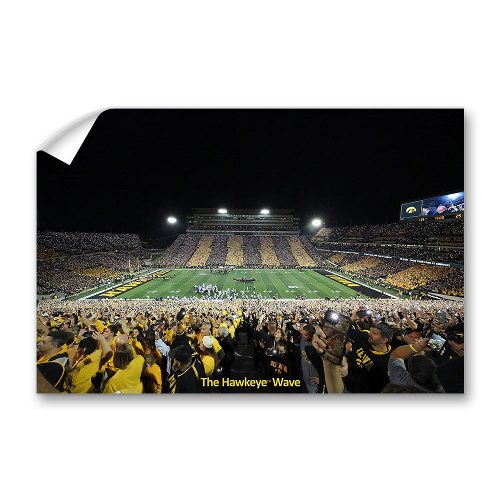 Iowa Hawkeyes - The Epic Hawkeye Wave - College Wall Art #Canvas