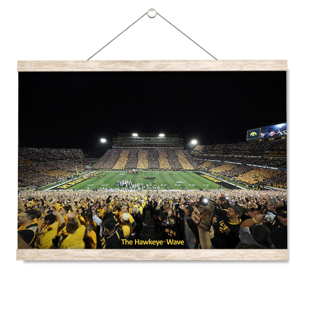 Iowa Hawkeyes - The Epic Hawkeye Wave - College Wall Art #Canvas