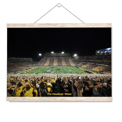 Iowa Hawkeyes - The Epic Hawkeye Wave - College Wall Art #Hanging Canvas