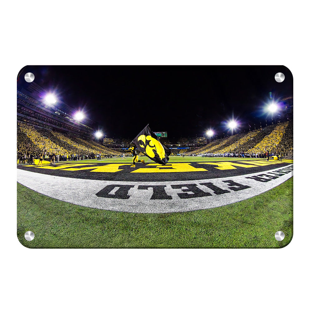 Iowa Hawkeyes - Herky in the End Zone - College Wall Art #Canvas