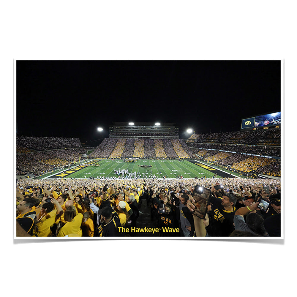 Iowa Hawkeyes - The Epic Hawkeye Wave - College Wall Art #Canvas