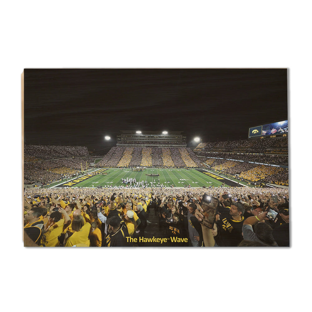 Iowa Hawkeyes - The Epic Hawkeye Wave - College Wall Art #Canvas