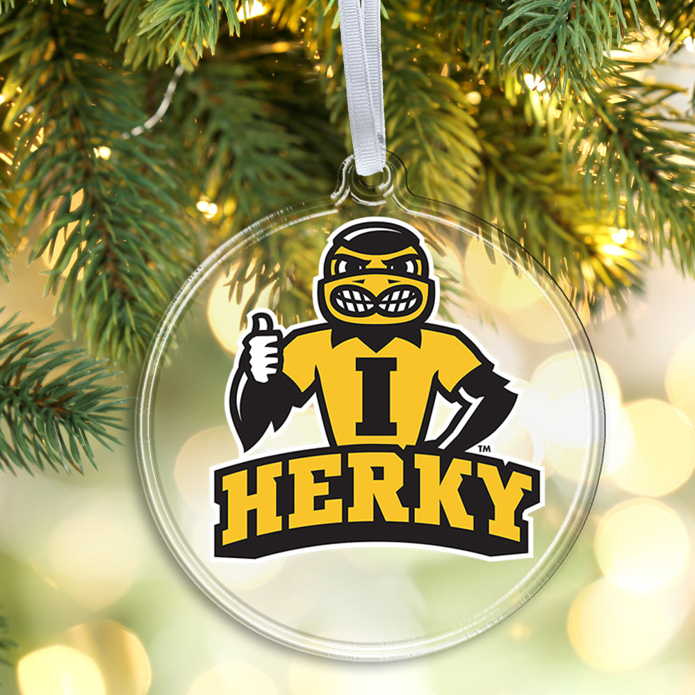 Iowa Hawkeyes - Herky Ornament & Bag Tag