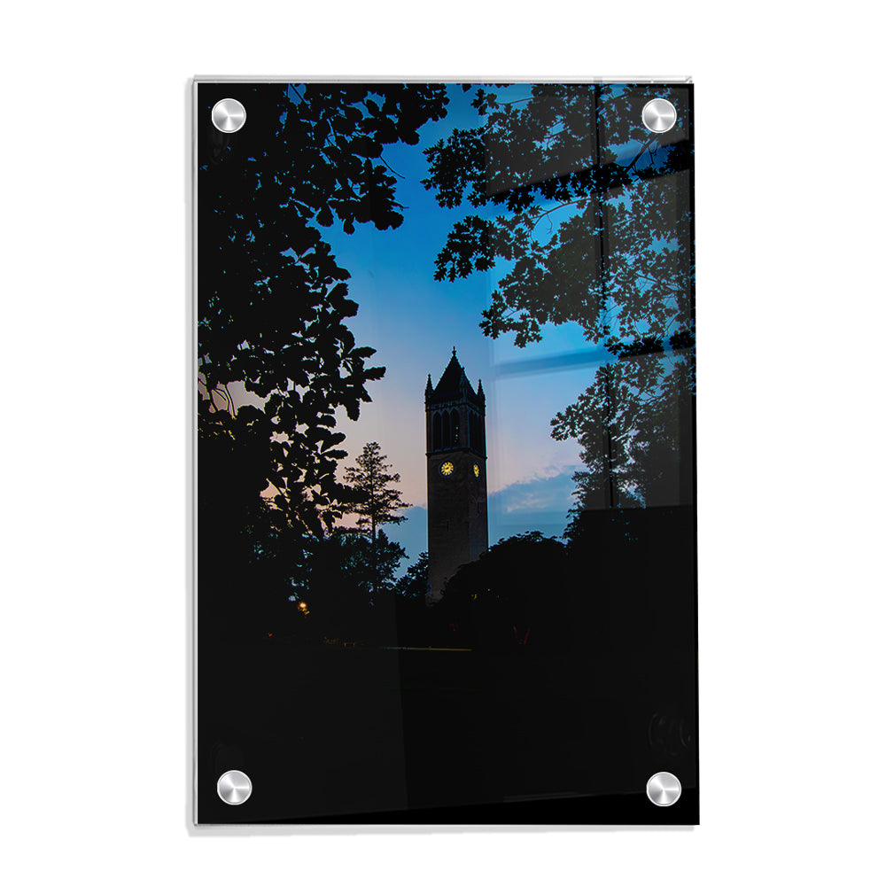 Iowa State Cyclones - Sunset Campanile View - College Wall Art #Canvas