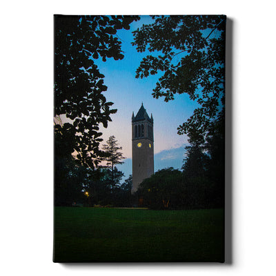 Iowa State Cyclones - Sunset Campanile View - College Wall Art #Canvas