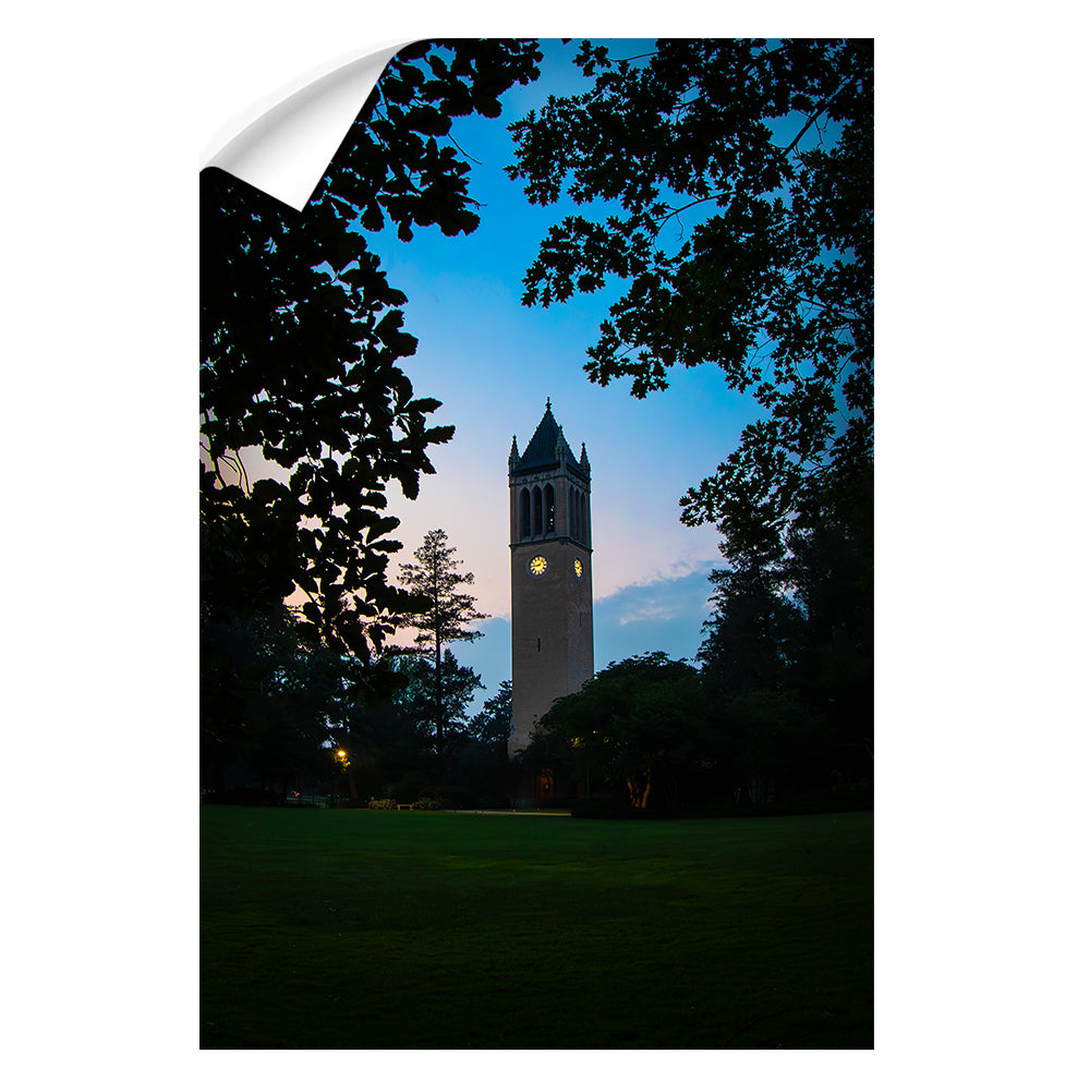 Iowa State Cyclones - Sunset Campanile View - College Wall Art #Canvas
