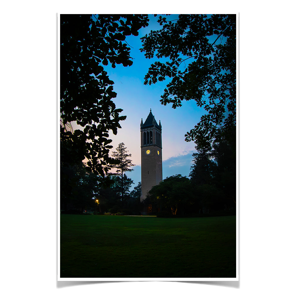 Iowa State Cyclones - Sunset Campanile View - College Wall Art #Canvas