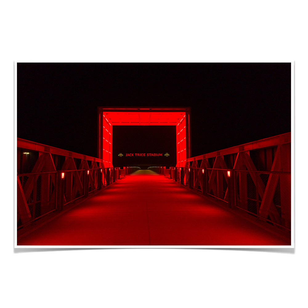 Iowa State Cyclones - The Bridge Jack Trice Stadium - College Wall Art #Canvas
