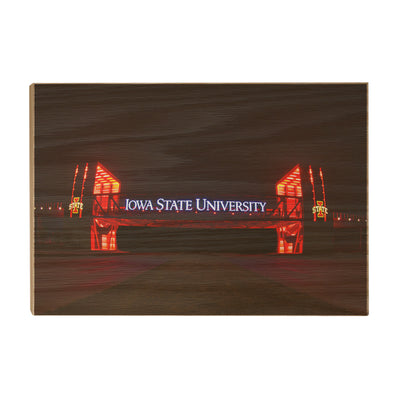 Iowa State Cyclones - Iowa State Bridge - College Wall Art #Wood