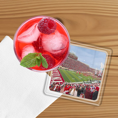 Indiana Hoosiers - Enter Indiana Hoosiers Acrylic Drink Coaster