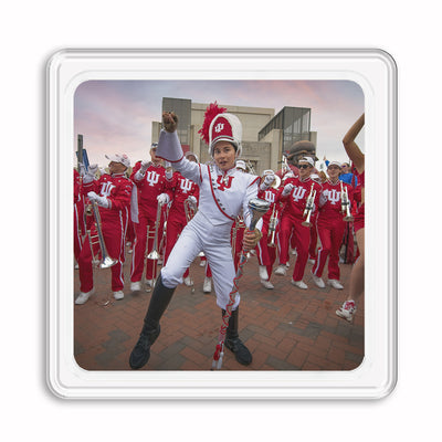 Indiana Hoosiers - IU Marching Hundred Sunrise Acrylic Drink Coaster