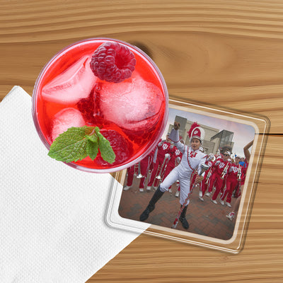 Indiana Hoosiers - IU Marching Hundred Sunrise Acrylic Drink Coaster