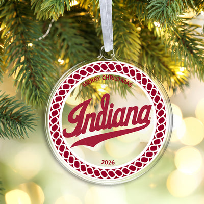 Indiana Hoosiers - Indiana Christmas 2026 Ornament