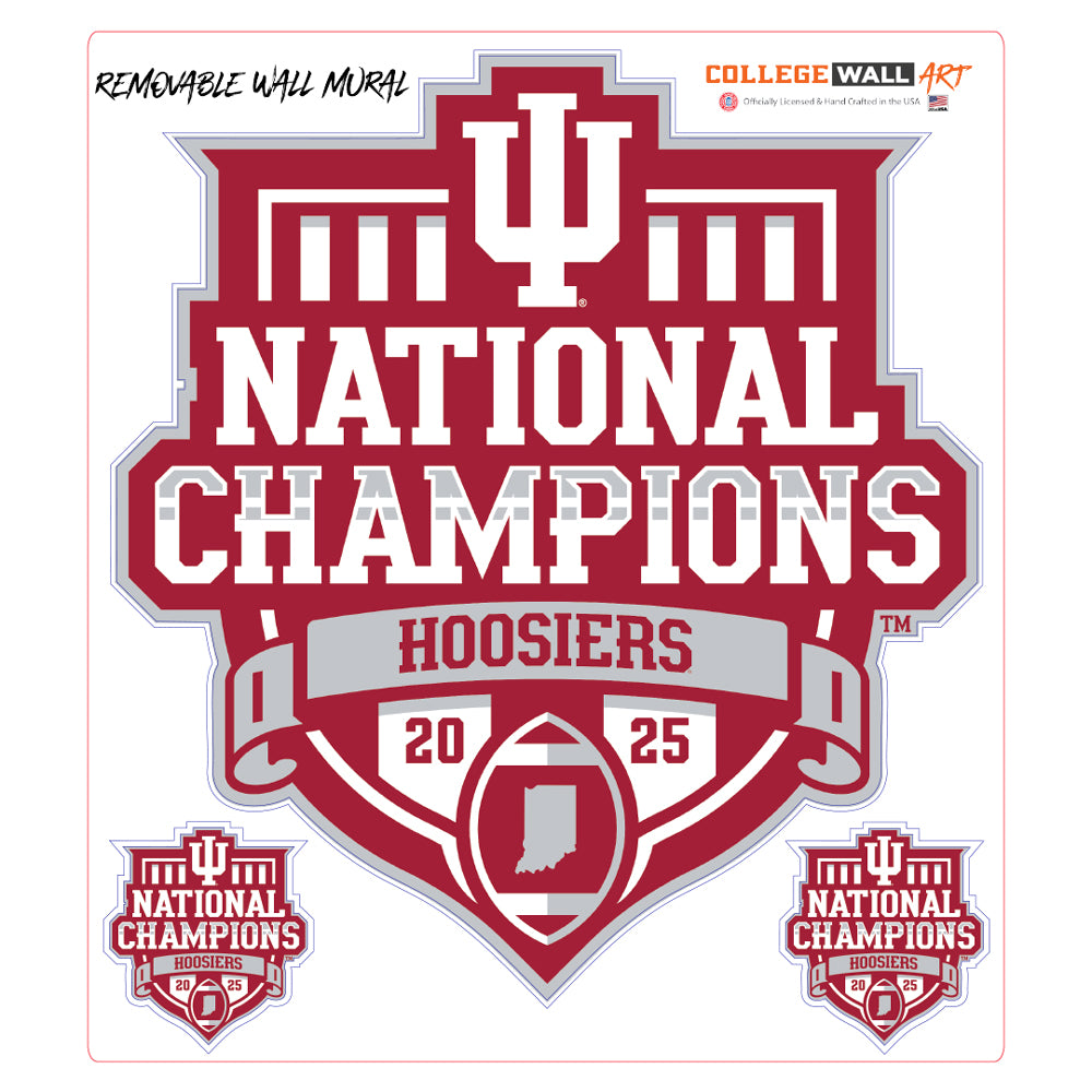 Indiana Hoosiers - Indiana Hoosiers Football National Champions Dimensional Wall Mural