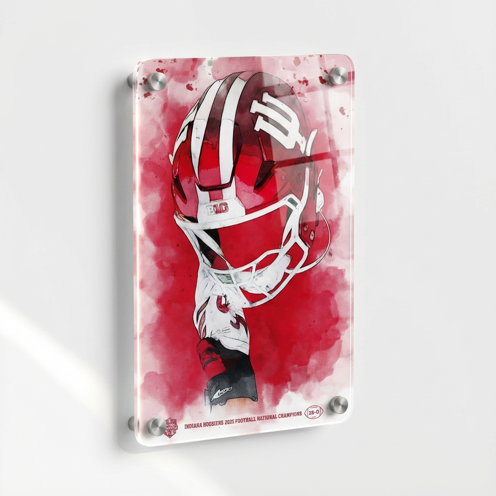Indiana Hoosiers - Indiana Hoosiers National Champions Acrylic Wall Art