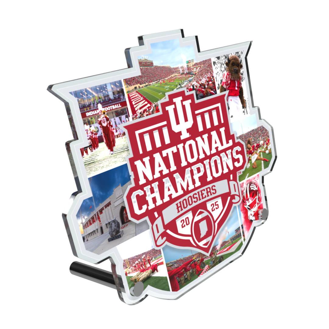 Indiana Hoosiers - Indiana Hoosiers National Championship Dimensional Acrylic Desktop Mini Art