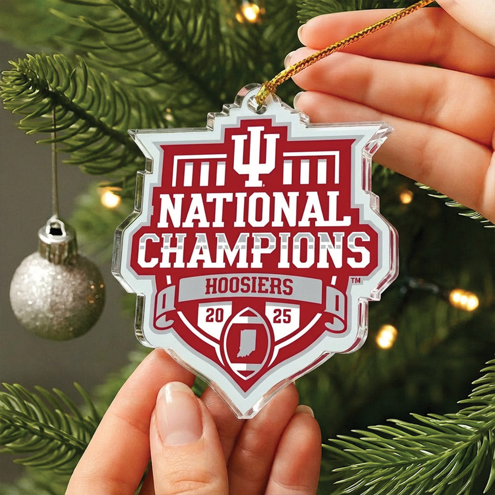 Indiana Hoosiers - Indiana Hoosiers National Champions Bag Tag & Ornament