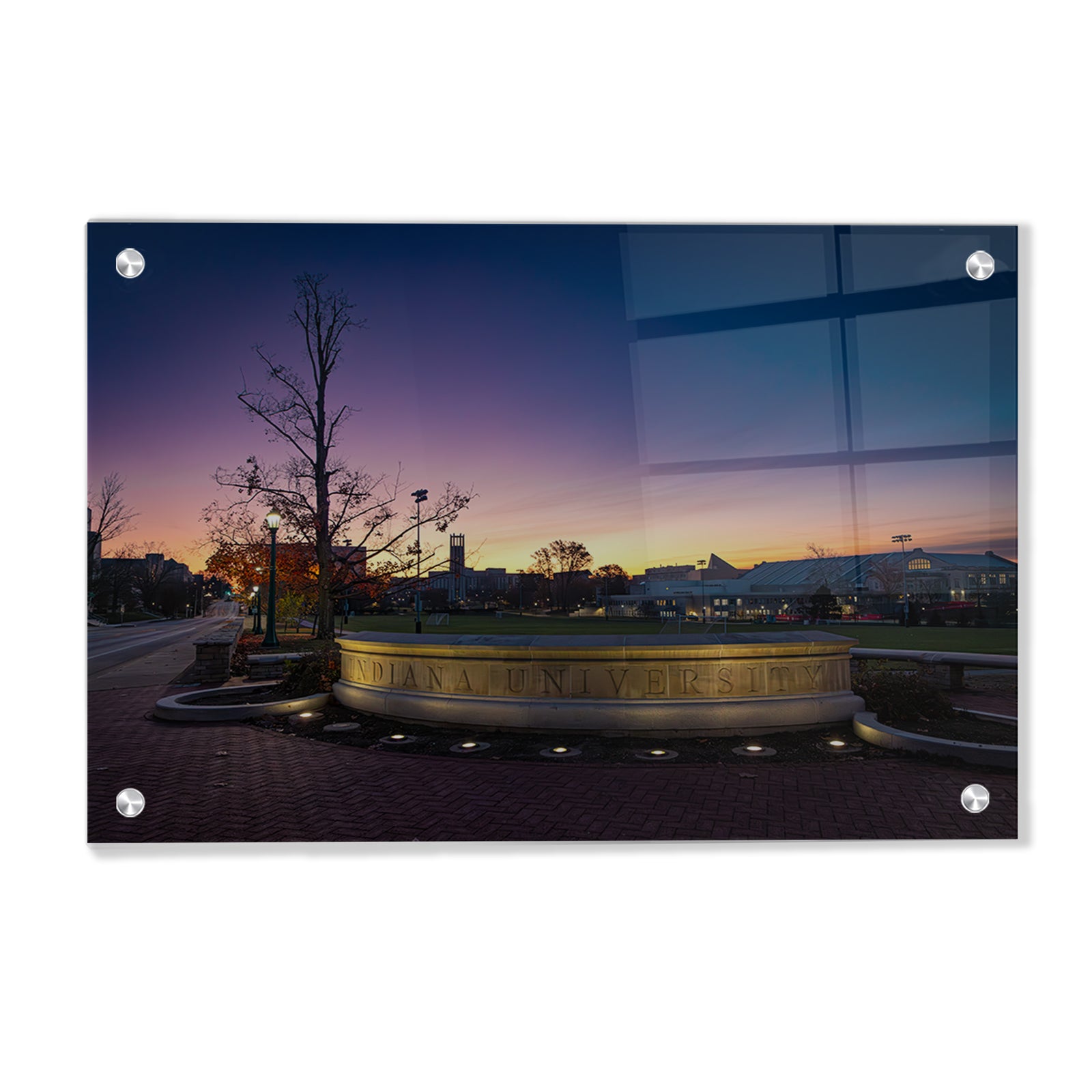 Indiana Hoosiers - Indiana University Sunrise - College Wall Art #Canvas