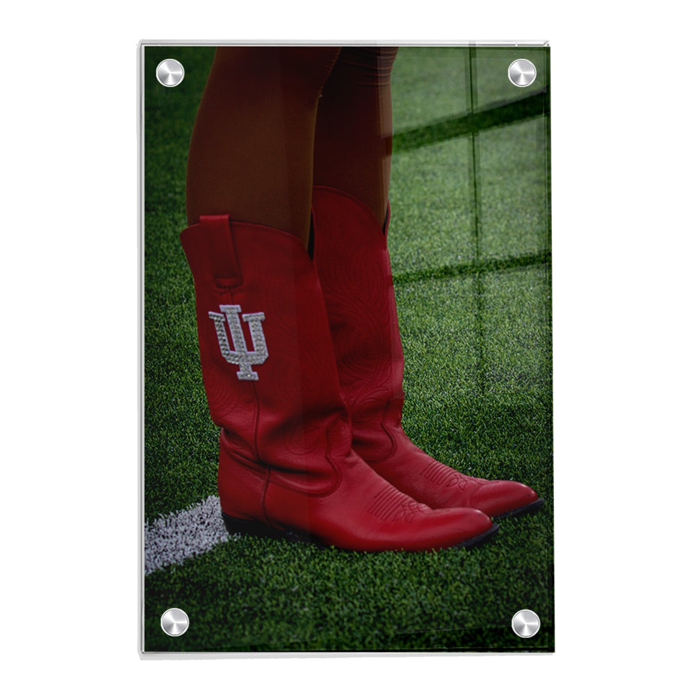 Indiana Hoosiers - RedStepper Boots - College Wall Art #Canvas