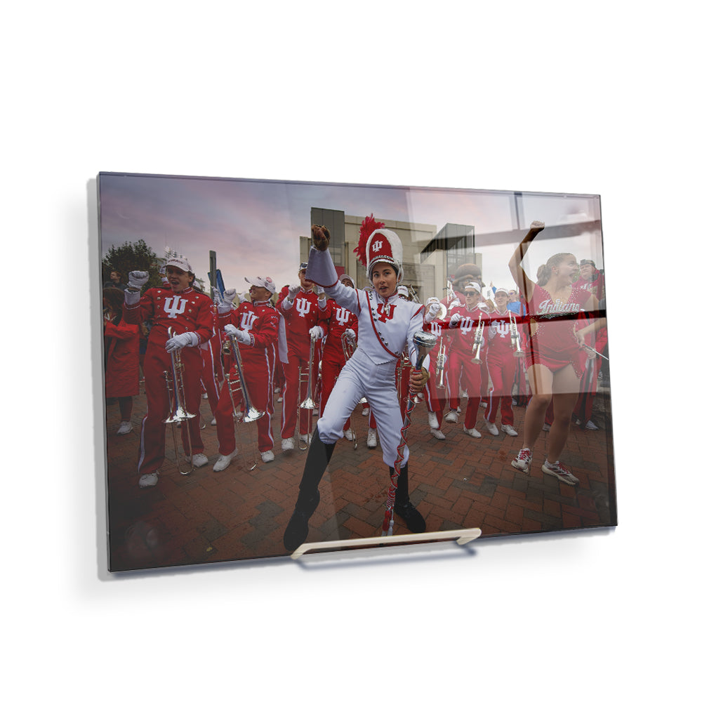 Indiana Hoosiers - IU Marching Hundred Sunrise - College Wall Art #Canvas