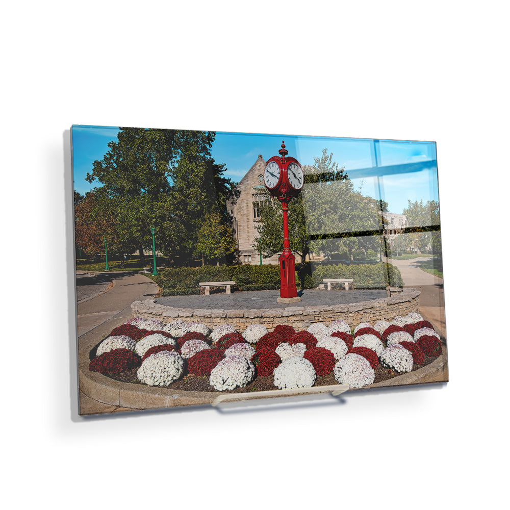 Indiana Hoosiers - IU Clock - College Wall Art #Canvas