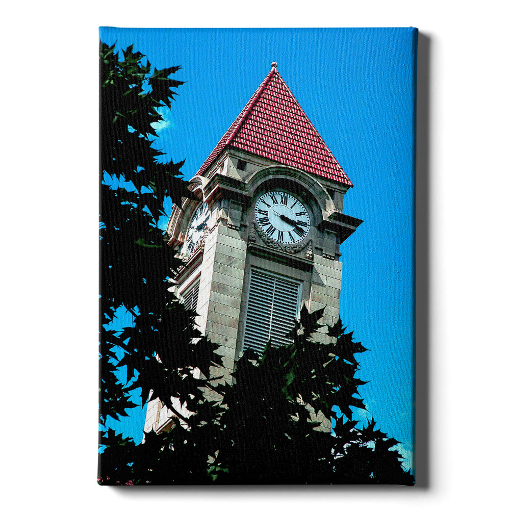 Indiana Hoosiers - IU Clock Tower - College Wall Art #Canvas