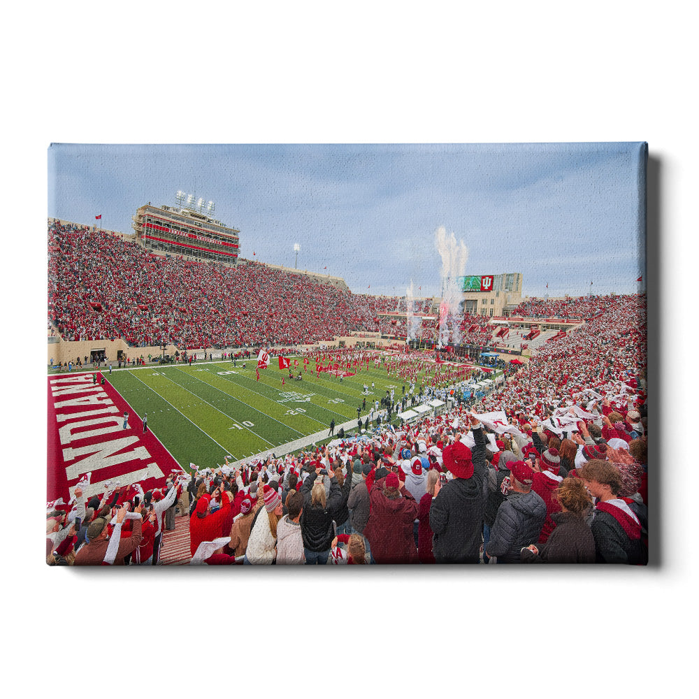 Indiana Hoosiers - Enter Indiana Hoosiers - College Wall Art #Canvas 