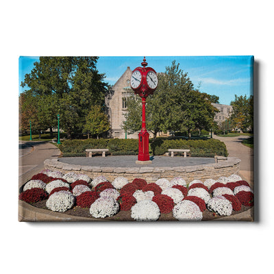 Indiana Hoosiers - IU Clock - College Wall Art #Canvas