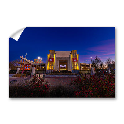 Indiana Hoosiers - Sunrise over Indiana's Memorial Stadium - College Wall Art #Decal