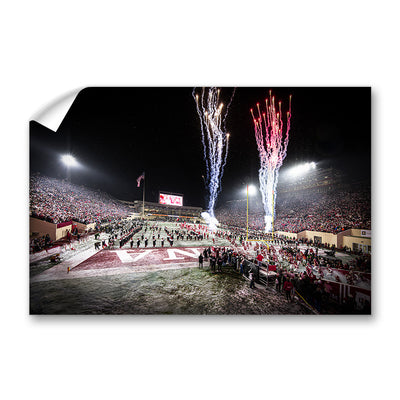 Indiana Hoosiers - Snowy Hoosier Entrance - College Wall Art #Decal