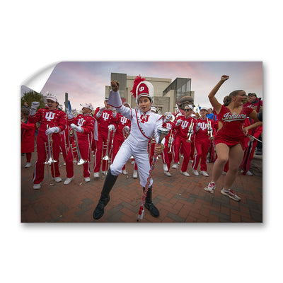 Indiana Hoosiers - IU Marching Hundred Sunrise - College Wall Art #Wall Decal