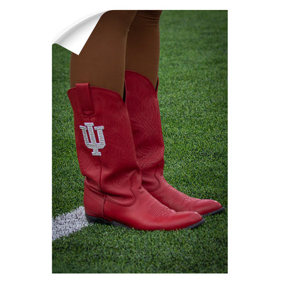 Indiana Hoosiers - RedStepper Boots - College Wall Art #Wall Decal
