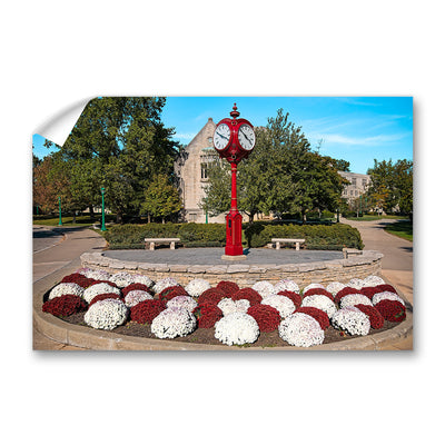 Indiana Hoosiers - IU Clock - College Wall Art #Wall Decal