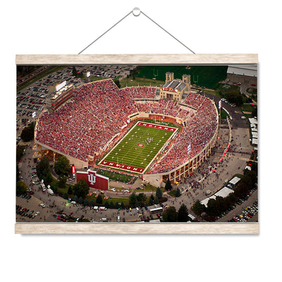 Indiana Hoosiers - Memorial Stadium Aerial - College Wall Art #Hanging Canvas