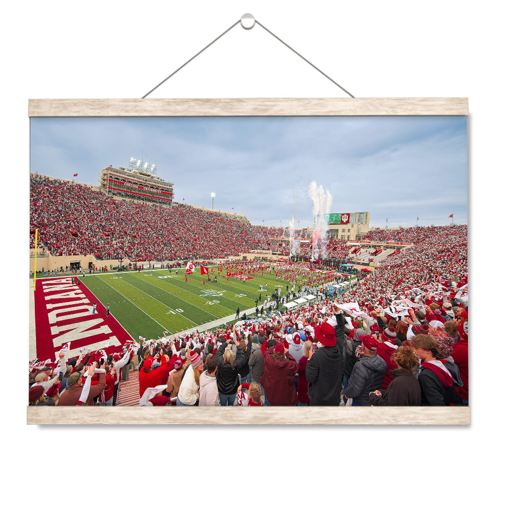 Indiana Hoosiers - Enter Indiana Hoosiers - College Wall Art #Canvas 