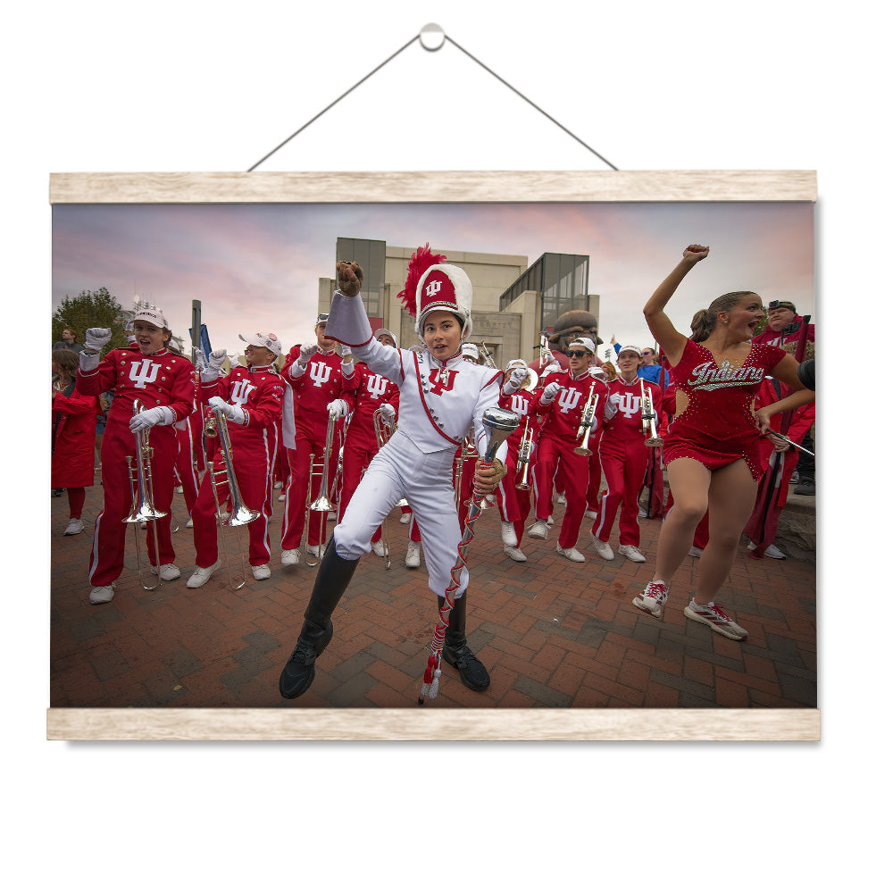 Indiana Hoosiers - IU Marching Hundred Sunrise - College Wall Art #Canvas